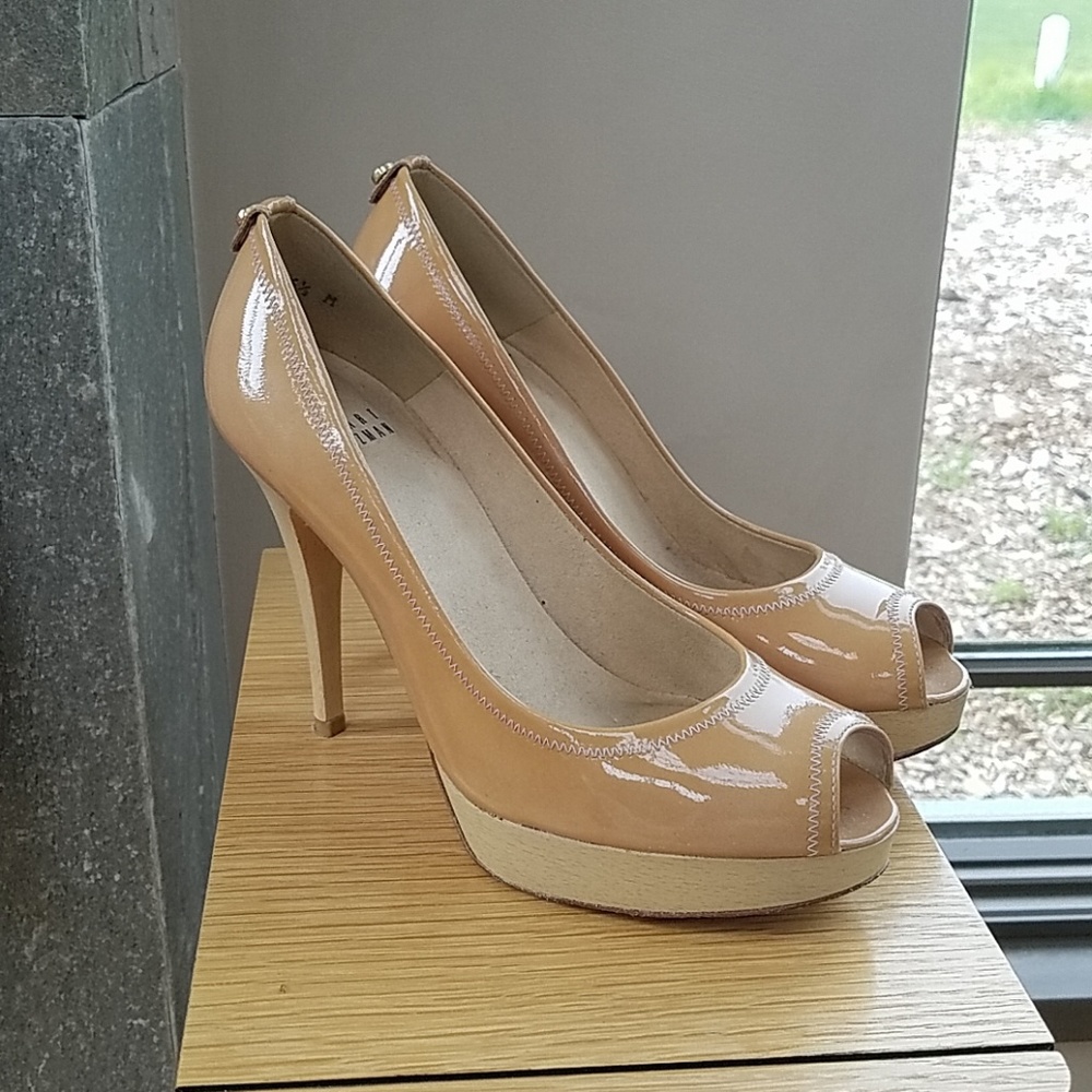 Stuart Weitzman Platform Nude Heels
